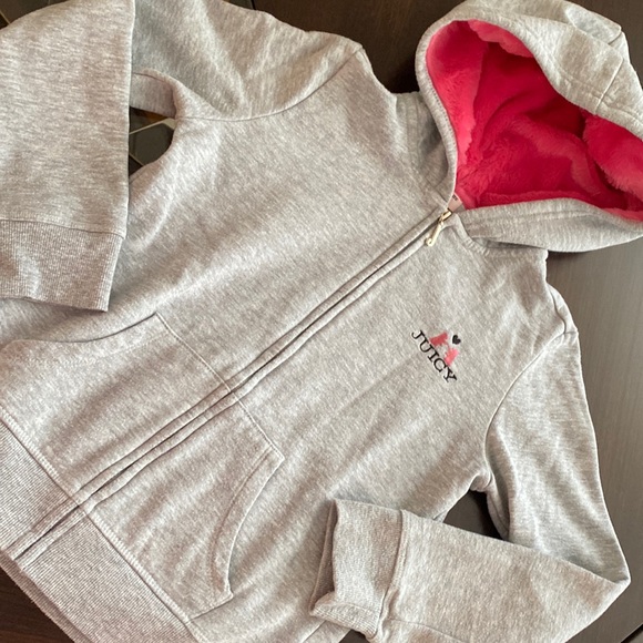 Juicy Couture Other - Juicy Couture Faux Fur Hoodie Sz M 8/10Y